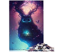 Puzzles para Adultos 1000 piezas Búho Mundo de Cuentos de hadas Difícil y Desafío 26x38cm Alivio del Estrés Estancia Pasar el Tiempo