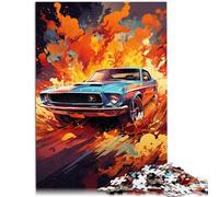 Puzzles para adultos 1000 piezas coche deportivo extraño juego estimulante rompecabezas 26x38cm juego educativo para cumpleaños Navidad