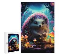 Puzzles para adultos, 1000 piezas de colorido erizo en el bosque de fantasía, 1 rompecabezas para adolescentes, juguetes de bricolaje, regalos para mujeres, también como regalo para toda la familia