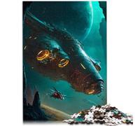 Puzzles para adultos 1000 piezas de naves espaciales posapocalípticas juego de rompecabezas estimulantes 50x70cm regalos para amigos y familiares