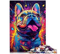 Puzzles para adultos 1000 piezas de pintura de bulldog duro duro jigsaw 50x70cm ofrece regalos para toda la familia para los 14 años y más
