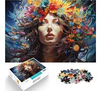 Puzzles para adultos 1000 piezas diosa de las flores decoración del hogar rompecabezas juguetes 26x38cm es ideal como regalos para toda la familia