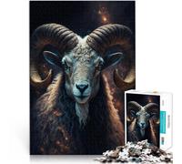 Puzzles para adultos 1000 piezas Dream Goat Difficult Hard Jigsaw es ideal como regalo para toda la familia de 14,96 pulgadas x 20,47 pulgadas Adecuado para adolescentes de 14 años y mayores