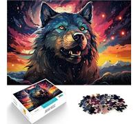 Puzzles para adultos 1000 piezas Fantasy Space Wolf Brain Teaser Game 50x70cm para es ideal como regalo para toda la familia para adolescentes de 14 años y más