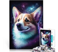 Puzzles para adultos 1000 piezas Galaxy Art Corgi Imposible Puzzle 26 x 38 cm para regalo a toda la familia a partir de 14 años