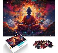 Puzzles para adultos 1000 piezas Gautama Buda Puzzle educativo de aprendizaje, excelente regalo para adolescentes de 14 años y mayores, 26 x 38 cm