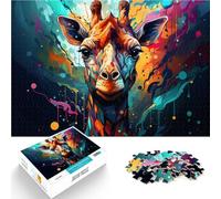Puzzles para adultos 1000 piezas Jirafa Animal Family Fun Puzzle 26x38cm Mejorar el amor entre parejas para adolescentes de 14 años y mayores