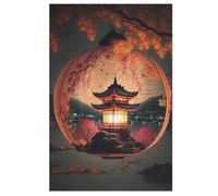 Puzzles para adultos, 1000 piezas, Lanterne chinoise, Puzzle creativo de madera, juego práctico, decoración familiar (78 × 53 cm)