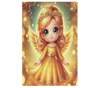 Puzzles para adultos, 1000 piezas, lindo ángel pequeño, rompecabezas de madera creativos, juego práctico, decoración familiar (78 x 53 cm)