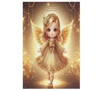 Puzzles para adultos, 1000 piezas, lindo ángel pequeño, rompecabezas de madera creativos, juego práctico, decoración familiar (78 x 53 cm)