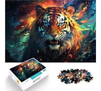 Puzzles para adultos 1000 piezas Montaje de patrón de fuego Ayuda al cerebro a entrenar juguetes adictivos para promover la paciencia 26 x 38 cm