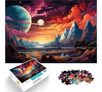 Puzzles para adultos 1000 piezas Paisaje planetario difícil rompecabezas duro 26x38cm decoración interior única y regalos para adolescentes 14+