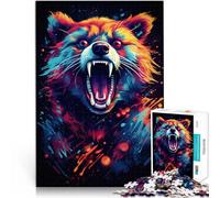 Puzzles para adultos 1000 piezas Panda Roux Animales Juegos de Relajación Juego de Puzzle Estimulante y Juego Familiar 14.96" x 20.47" para adolescentes de 14 años y mayores