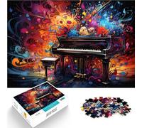 Puzzles para Adultos 1000 piezas Pintura de Piano Fantástica Decoración del Hogar Juguetes Puzzle 10.27 pulgadas x 14.96 pulgadas Anti-Stress Vacaciones en Casa Matar Tiempo