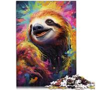 Puzzles para adultos 1000 piezas Puzzles Pintura Color perezoso Juego intelectual 26x38cm Cumpleaños único y regalos para adolescente edad 14 años y más