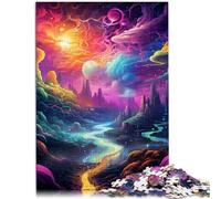 Puzzles para adultos 1000 piezas Reinos ultravioleta Juguetes educativos Juegos familiares Excelente regalo 14.96 pulgadas x 20.47 pulgadas para adolescentes de 14 años y mayores