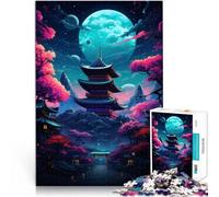 Puzzles para adultos 1000 piezas Templos Japón Family Fun Puzzle 26x38cm Ayuda al cerebro a ejercitar juguetes adictivos para cultivar la paciencia