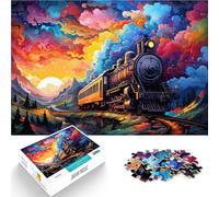 Puzzles para adultos 1000 piezas Tren Decoración del Hogar Puzzle Toys es ideal como regalo para toda la familia de 19,7 pulgadas x 29,5 pulgadas para adolescentes de 14 años y mayores