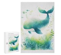 Puzzles para adultos 1000 Uds. Cute Flying Whale Puzzles para adultos Juegos Familiares Regalos para Mujeres Desafío Educativo 1000 PCS