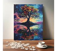 Puzzles para Adultos 1314 Piezas, Árbol Vida Cielo Estrellado Puzzle, Educativo, Intelectual, descompresión, Divertido Juego Familiar Puzzles 1314 Piezas 75 x 50 cm