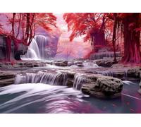 Puzzles para Adultos 1314 Piezas, Cascada Arce Rojo Puzzle, Educativo, Intelectual, descompresión, Divertido Juego Familiar Puzzles 1314 Piezas 75 x 50 cm