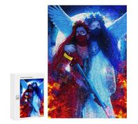 Puzzles para adultos, 300 piezas, Angelic Warriors en llamas rompecabezas para adolescentes, juegos de pensamiento, murales, regalos de Navidad y cumpleaños, 300 unidades