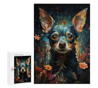 Puzzles para adultos, 300 piezas, rompecabezas de retrato de perro mosaico colorido para adolescentes, juguetes de bricolaje, regalos para mujeres, también como regalo para toda la familia, 300 piezas
