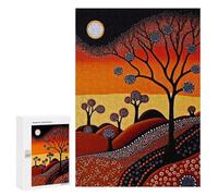 Puzzles para adultos 300 piezas rompecabezas Desert Sunset Landscape Puzzle para adultos Juego de mentalidad Análisis y lógica Regalos de cumpleaños y regalos únicos 300 PCS