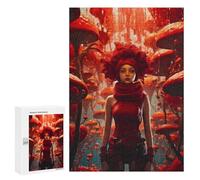 Puzzles para adultos, 300 piezas, rompecabezas místicos rojos del bosque para adolescentes, juegos de pensamiento, murales, regalos de Navidad y cumpleaños, 300 piezas