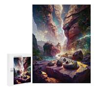 Puzzles para adultos 500 PCS Enchanted Canyon Glow -1 Puzzles para adultos: Juegos Divertidos Y Regalos Divertidos Para Amigos Y Familias 500 PCS