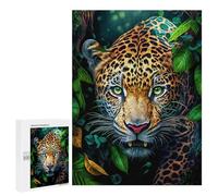 Puzzles para adultos 500 PCS Jaguar en The Jungle-6 Puzzles Para Adultos: Juegos Divertidos Y Regalos Divertidos Para Amigos Y Familias 500 PCS