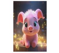 Puzzles para adultos, animales de cerdo, 1000 piezas, rompecabezas creativo, juguete mental, juegos de montaje (78 x 53 cm)