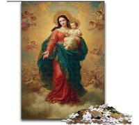 Puzzles para Adultos de 1000 Piezas, difícil de Resolver: Retrato de María la Madre, Apto para Mayores de 14 años, Juegos educativos, Regalos de Amigo Invisible tamaño 26x38cm