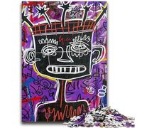 Puzzles para Adultos de 1000 Piezas, difíciles, Estilo Basquiat, para niños, ayudan a ejercitar el Cerebro, Juguetes adictivos para Cultivar la Paciencia, adecuados para Parejas, 26x38cm