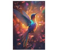 Puzzles para adultos Hummingbird Color,Puzzle de 1000 piezas para niños a partir de 12 años, puzzles de madera para decoración del hogar, 78 × 53 cm