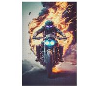 Puzzles para adultos Motocicleta, puzles de 1000 piezas para niños a partir de 12 años, puzzles de madera para decoración del hogar, 78 × 53 cm