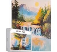 Puzzles para Adultos, Puzzle 1500 Piezas Otoño Rompecabezas Adultos Pieza de Madera Juegos, Obra de Arte de Juego de Rompecabezas, Jigsaw Puzzle Caer para Decoración del Hogar Regalos 87x57cm D-869