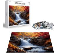 Puzzles para Adultos, Puzzle 5000 Piezas Caer Rompecabezas Adultos Pieza de Madera Juegos, Obra de Arte de Juego de Rompecabezas, Jigsaw Puzzle Bosque para Decoración del Hogar Regalos 156x105cm D-407