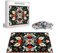 Puzzles para Adultos, Puzzle 5000 Piezas Flor Rompecabezas Adultos Pieza de Madera Juegos, Obra de Arte de Juego de Rompecabezas, Jigsaw Puzzle Mandala para Decoración del Hogar 156x105cm D-240