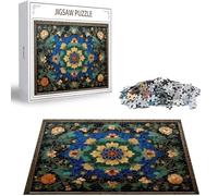 Puzzles para Adultos, Puzzle 5000 Piezas Flor Rompecabezas Adultos Pieza de Madera Juegos, Obra de Arte de Juego de Rompecabezas, Jigsaw Puzzle Mandala para Decoración del Hogar 156x105cm D-241