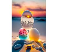 Puzzles para Adultos, Puzzle de 1000 Piezas, Ganso Playa de Piedra Cálida Puzzle, Obra de Arte de Juego de Rompecabezas para Adultos, Educativo, descompresión, Divertido Juego Familiar 75 x 50 cm