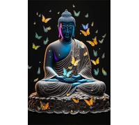 Puzzles para Adultos, Puzzle de 1000 Piezas, Mariposa Zen Puzzle, Obra de Arte de Juego de Rompecabezas para Adultos, Educativo, descompresión, Divertido Juego Familiar 75 x 50 cm