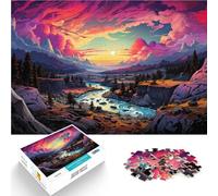 Puzzles para adultos Puzzle Paisaje de 1000 piezas - Juego estimulante de interacción entre padres e hijos para adolescentes de 14 años y mayores, 50 x 70 cm