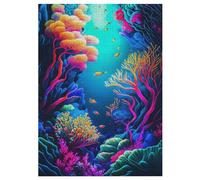 Puzzles para adultos, rompecabezas del mundo submarino, 300 piezas, juguete intelectual creativo, juegos de montaje, 42 × 30 cm