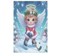 Puzzles para adultos y niños, lindo ángel pequeño, 1000 piezas, rompecabezas creativos de madera, regalos (78 x 53 cm)