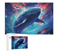 Puzzles para adultos y niños, The Ballena, 1000 piezas, rompecabezas creativos de madera, regalos (75 x 50 cm)