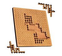 Puzzles para niños - Madera 14,7 x 14,7 x 0,8 cm | Wooden Geometry Jigsaw Toy | Educational Puzzle For Child Men Women Girls Youth Teens Family Friends Coworkers For Home Travel And Gatherings