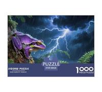 Puzzles Rana de árbol 1000 Piezas De para Adultos, Puzzle Tormenta Rainforest Adultos, Juego De Rompecabezas De Habilidad Difícil De Completar 38x26cm/1000pcs