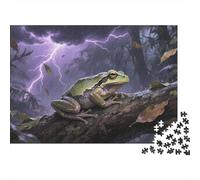 Puzzles Rana de árbol 1000 Piezas De para Adultos, Rompecabezas Tormenta Rainforest Adultos, Juego Familiar Regalos Creativos 1000pcs (75x50cm)