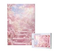 Puzzles Rosa 300 Adultos, Puzzle Sueño con Cajas y Cartel, Juego Clásico de Puzzle Arte para Entretenimiento Adultos, Regalos de Decoración del Hogar para Pasatiempos Creativos de Mujeres 2T-1718